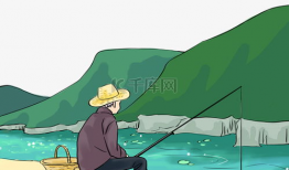 钓鱼漫画图片,漫画中的钓鱼瞬间